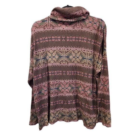 Chaps XL Women's Cowl Neck Long Sleeve Kangaroo Pockets Pullover - Picture 2 of 8